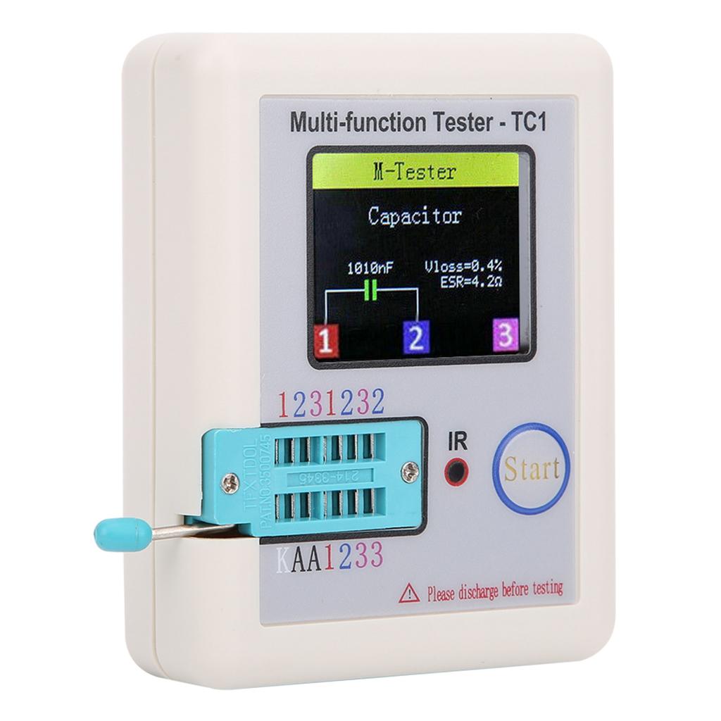 Multifunktions-Transistortester 1,8-Zoll-TFT-Anzeigebildschirm LCR?TC1 für Kapazitätsdioden