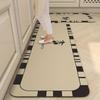 Kitchen Floor Mat: Water-Absorbing, Quick-Drying, Anti-Skid, Dirt-Resistant, Easy-Care, Soft Diatom Mud Mat