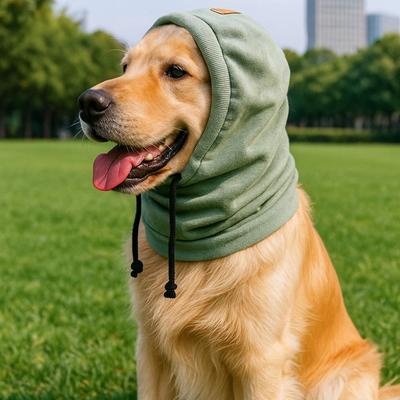 Adjustable Dog Calming Ear Covers Anxiety Relief Anti Cold Warm Headgear Anti-Startle Windproof Reducing Noise Hoodies