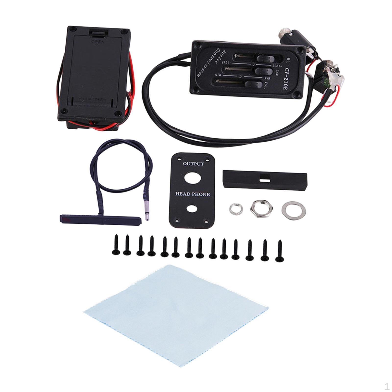 Violin Pickup Musical Instrument Accessories,Portable EQ Pick up for Mandolin Ukulele Bass