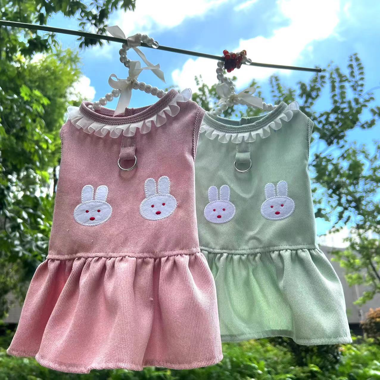 

Spring, Summer and Autumn New Dog Cat Clothes Tutu Chest Back Skirt Teddy Small and Medium Dog Cute Pet Supplies XXL