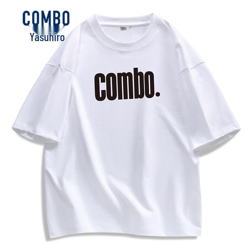 Kangbo Men s Pure Cotton Round Neck Letter Short Sleeve T-shirt 170