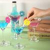 Food-grade Silicone Label Stickers for Distinguishing Orange Wine Cups, Party Wine Tags, Cocktail Cups.