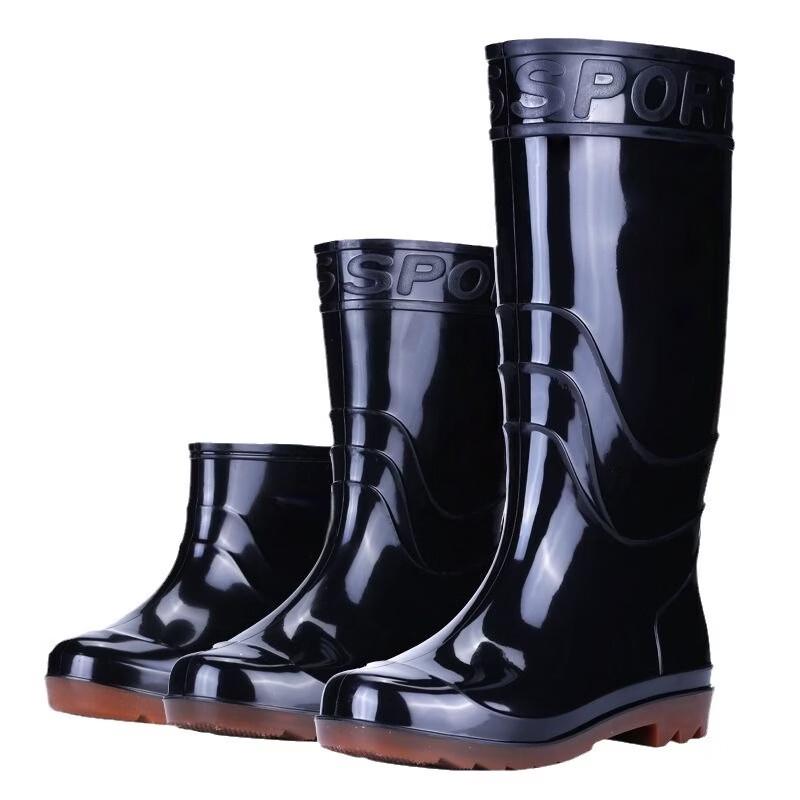 Men s Mid-Calf Waterproof Work Rain Boots