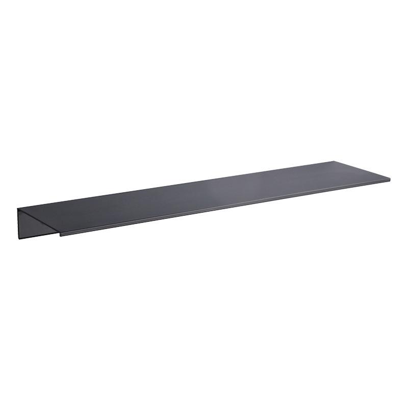 30-50cm Wall-mounted Bathroom Shower Shelf Black/White Wash Gargle Storage Rack Holder Toilet Organize Aluminum Bathroom Shelves