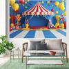 1 set of festival carnival background fabric, colorful balloons and star-themed - energetic circus-themed decorations
