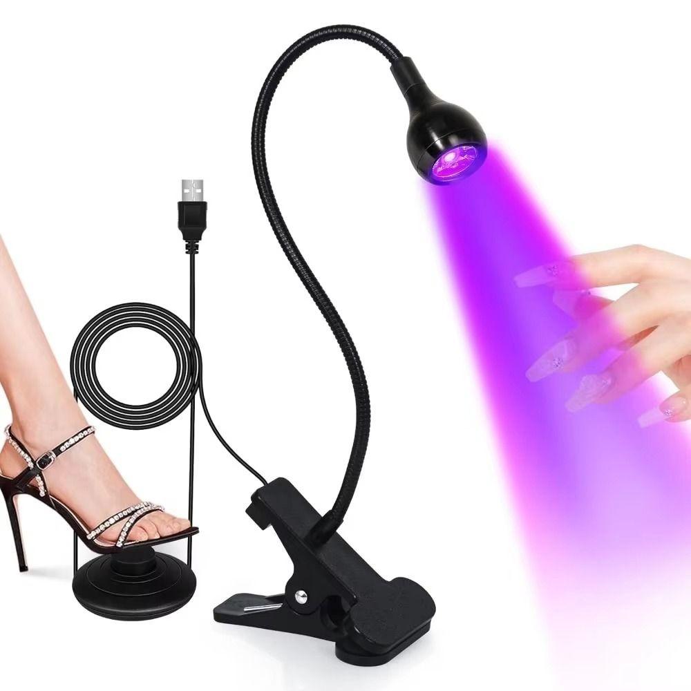 5W Power UV LED Nail Lamp Foot Pedal Switch Nail Drying Light Gel Polish Curing Lamp Nail Salon