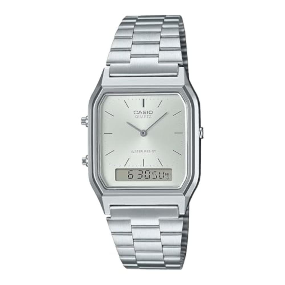 

Casio Aq 230a 7a Серебряные часы Anadesi Один размер Серебряный браслет