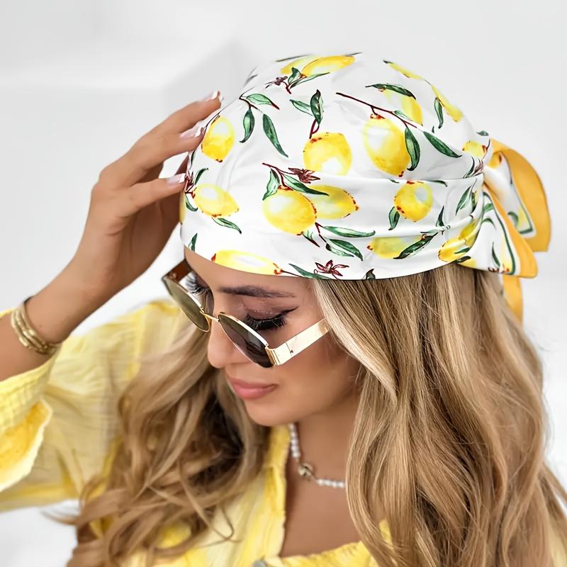 WTEMPO Spring and Summer Silk Scarves Women's Work Professional Fashion Decoration Small Scarves Printed Headscarf Suitable for Vacation Travel