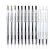 JIANWU 12Pcs/set 0.35/0.5mm Simple STYLE Gel Pen Black Ink for Student Writing Creative Neutral Pen Press School Supplies Kawaii