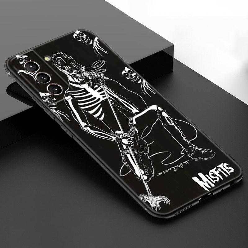The Misfits Glenn Danzig Black Silicone Phone Case For Samsung Galaxy S23 S21 S20 FE S24 S22 Ultra S10E S10 S9 S8 Plus
