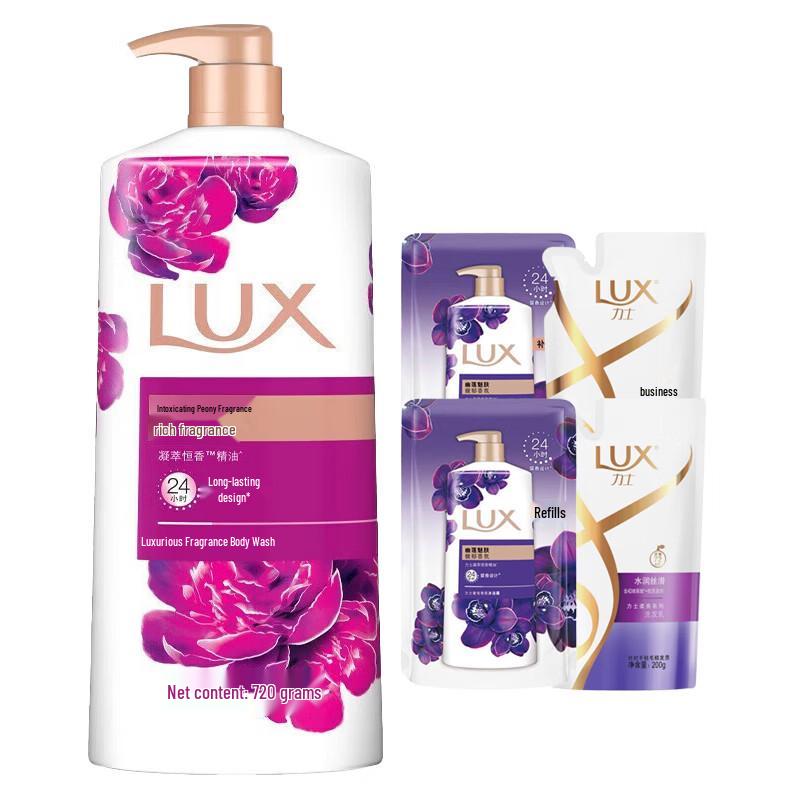 lux Peony Scent Bath & Hair Care Set