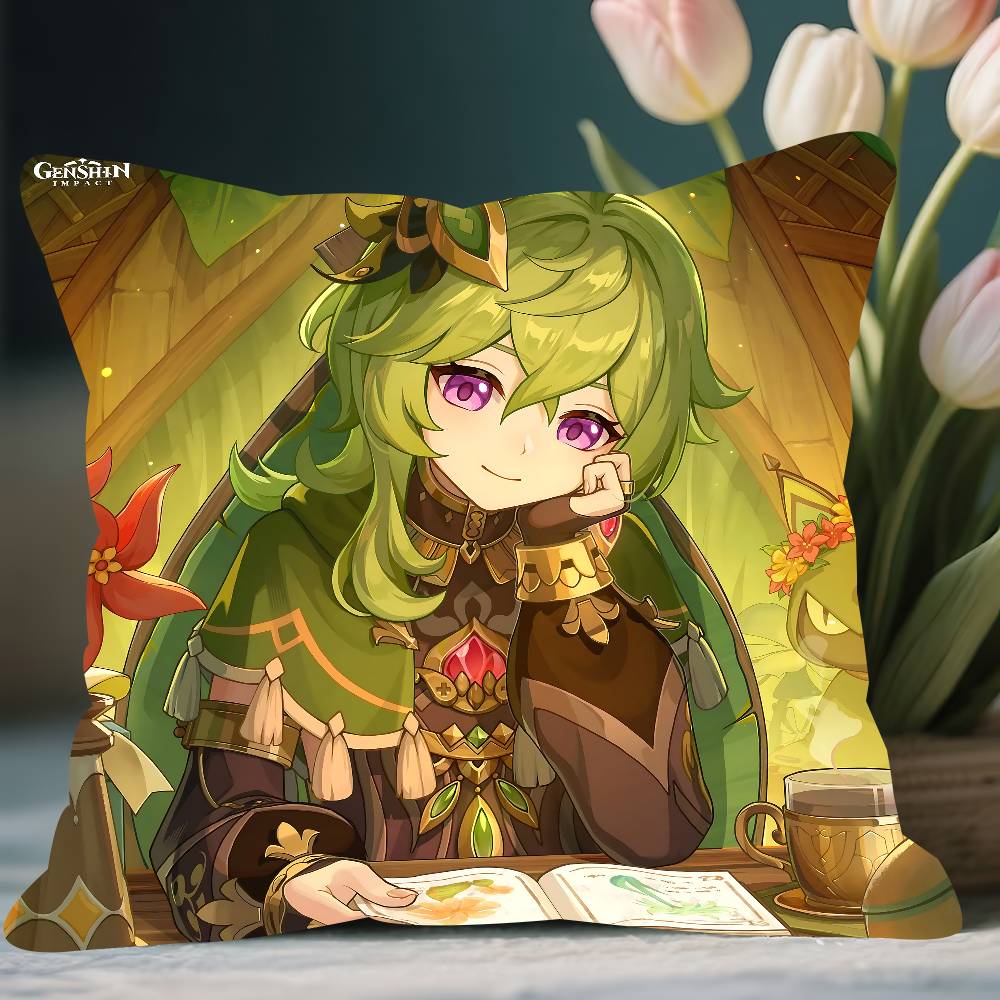 C-Collei G-Genshin Impact Kissenbezug Sofakissenbezug Heimzimmerdekoration Kindergeschenk