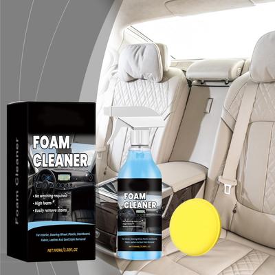 Auto Innenreinigungsspray Milde Reinigung Dekontamination Pflege Leder Stoff Kunststoff Universell Tragbar 100ml