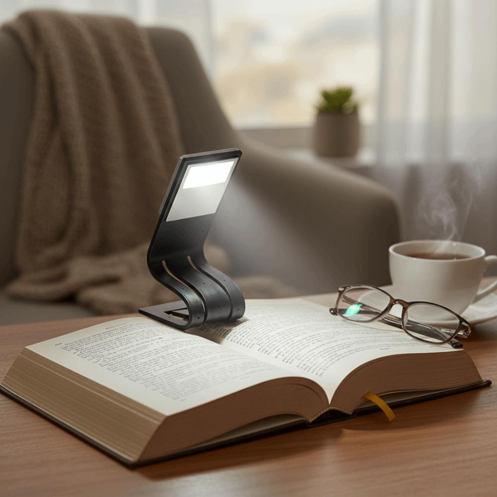 3-color Light Reading Light Clip 4 Gear Dimming Eye Protection Light Book Clip Light  Desktop Table