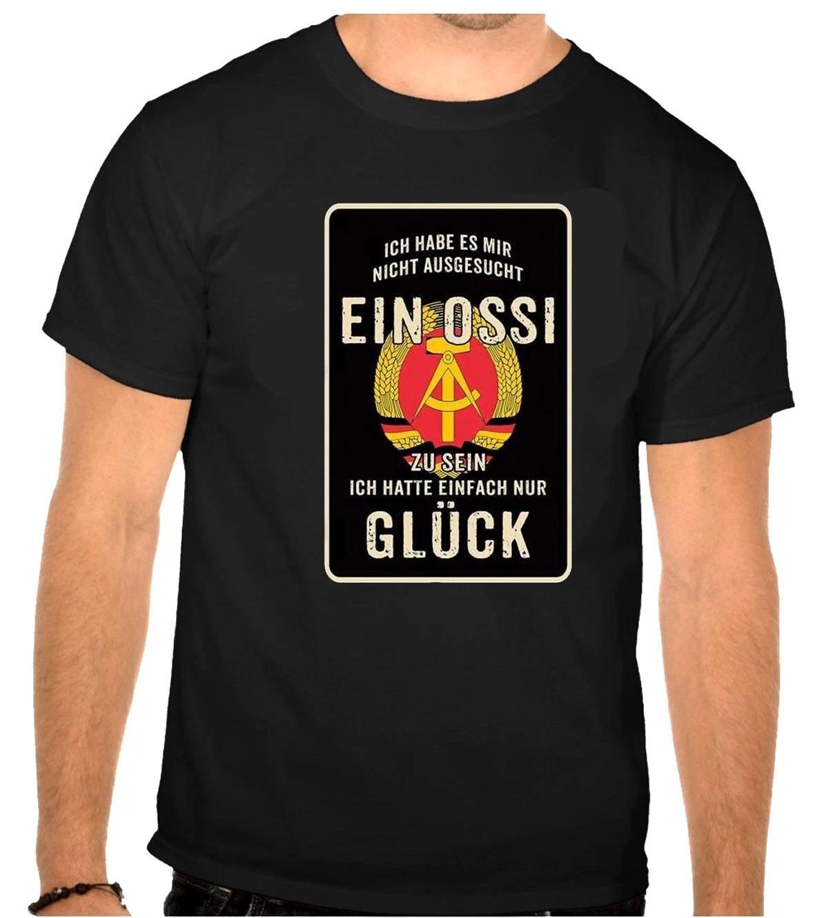 

DDR OSSI German Logo Black T-Shirt -1262- 2XL