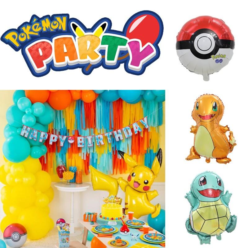 Pokemon Age Set Pikachu Balloons Banner More For Your Kid's Birthday Party Decoration