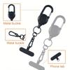 Retractable Mobile Phone Lanyard Heavy Duty Multi-functional Buckle ID Buckle Mobile Phone Buckle Versatile Lanyard & Wrist Strap for Daily Use