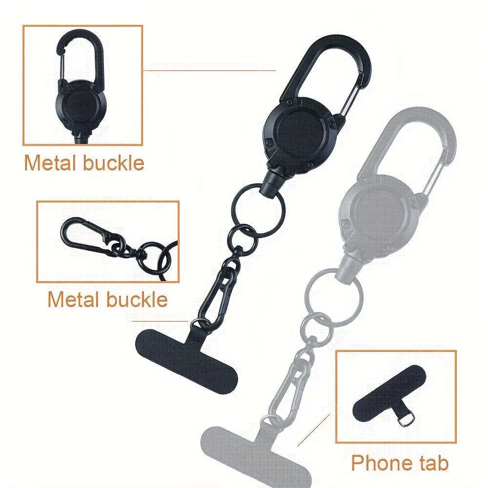 Retractable Mobile Phone Lanyard Heavy Duty Multi-functional Buckle ID Buckle Mobile Phone Buckle Versatile Lanyard & Wrist Strap for Daily Use