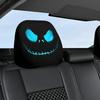 Housse d'appuie-tête de siège auto Expressions de dessin animé Housse d'appuie-tête de voiture 2 Pièces Anti-rayures Décoration intérieure Pour SUV Camion Auto Camping-car