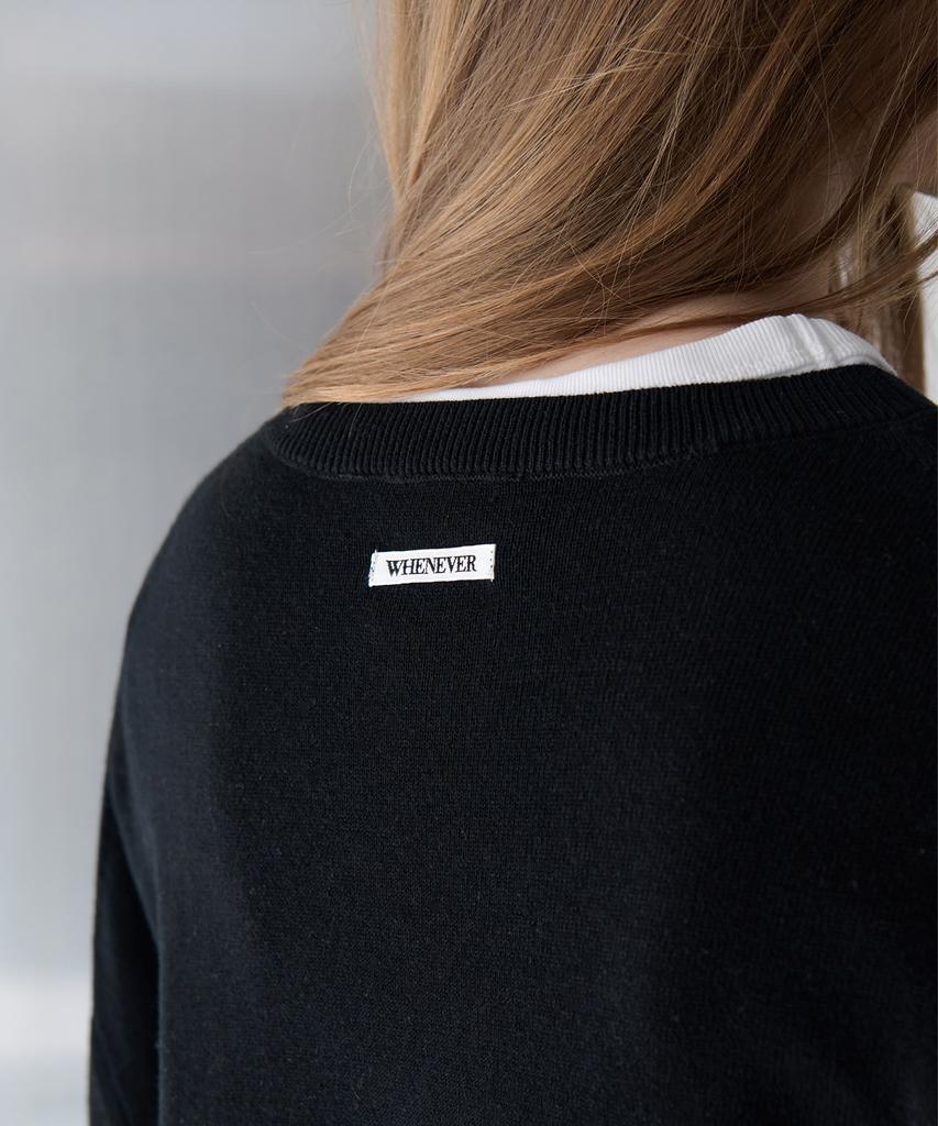 Leuba All-Day Cotton Round Knit - Black