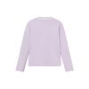 FILA Casual Woven Solid Knit Sweater Women sweater Dusty-Purple F11W221403F-PU