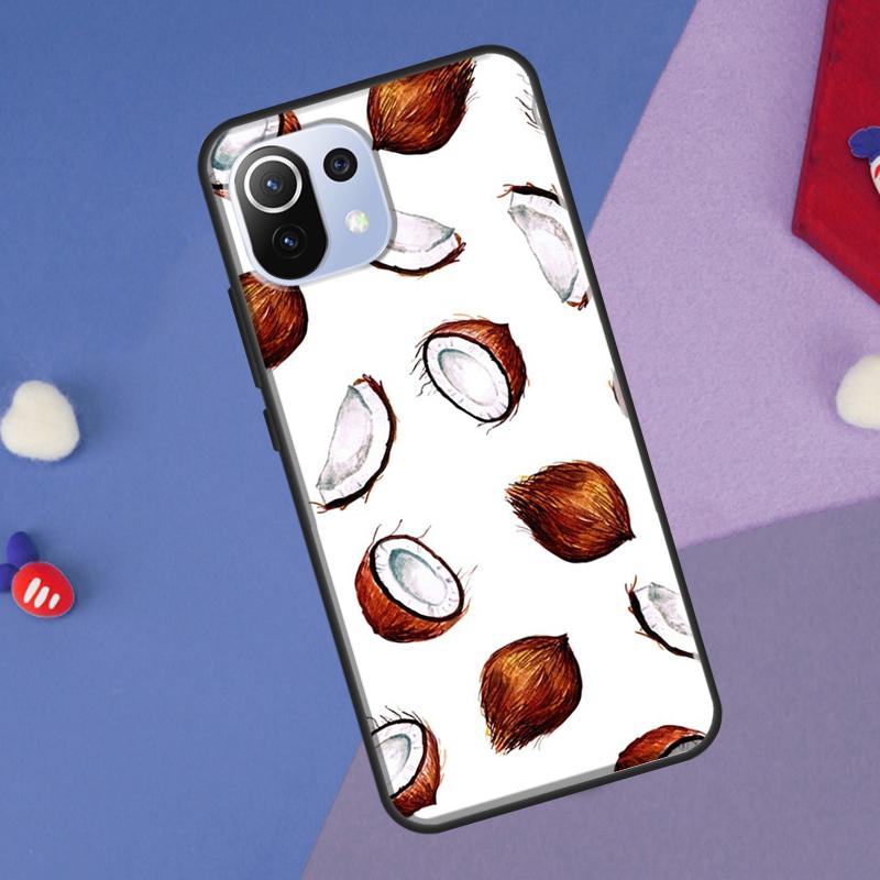 Summer Fruit Coconut Cover For Xiaomi 14T Pro 11T 12T 13T 13 14 Ultra POCO X7 Pro X3 X5 F3 F5 F6 M6 X6 Pro Case