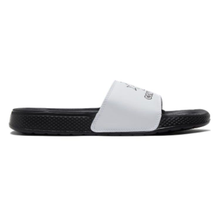 Converse Casual EVA Quick-Dry Slide Sandals Unisex Footwear Black White A03525C102