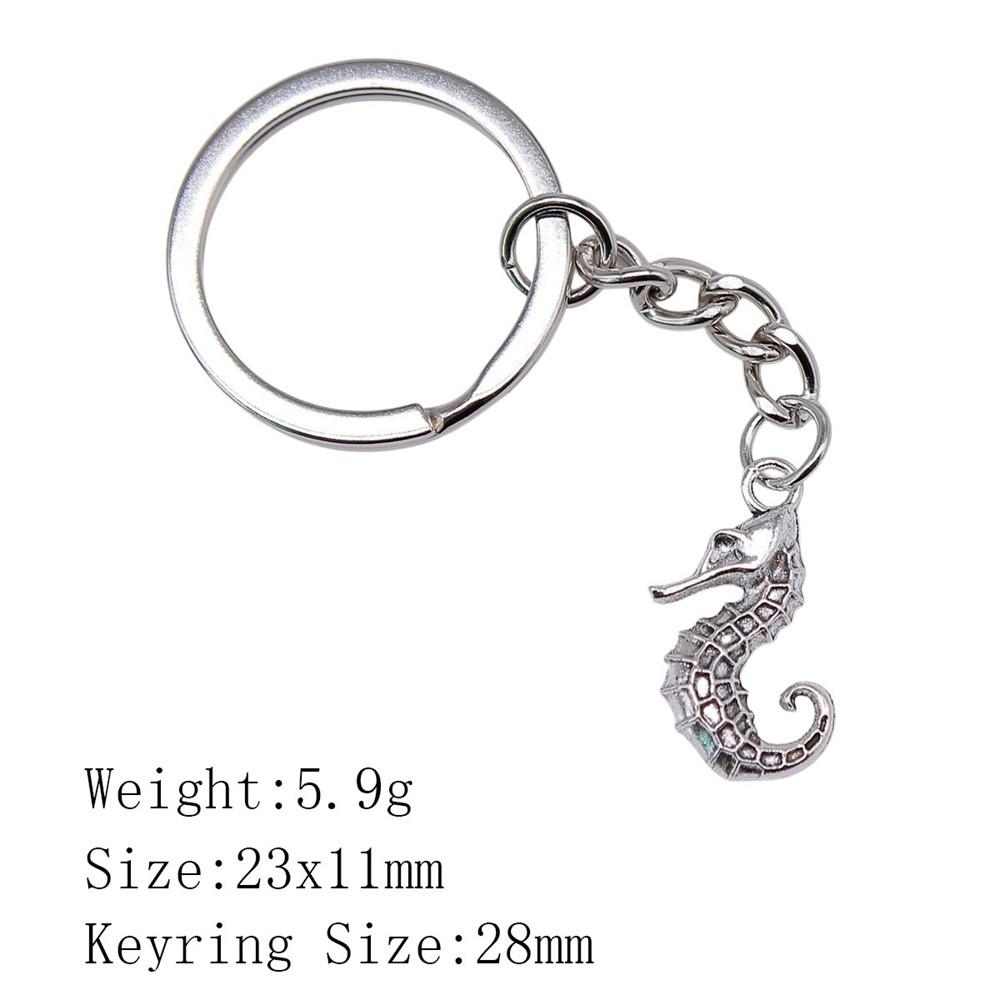 Mother's Day Keychain For Bags Seahorse Octopus Mermaid Key Ring Souvenir Men Chains