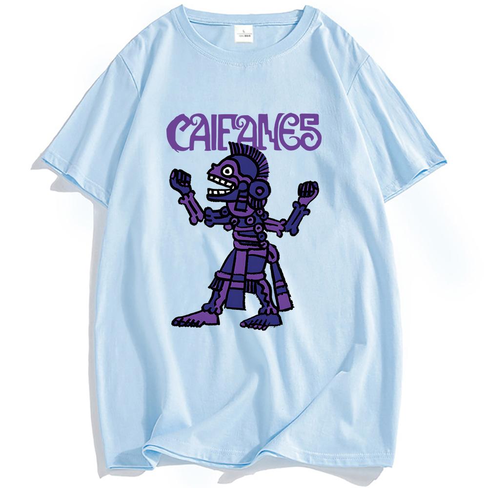 Rock Band CAIFANES T-shirt Cotton Short Sleeve Casual Tshirts Grunge Unisex Streetwear Hip Hop Fashion Men Women T Shirt