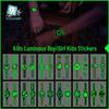 Rikalong Waterproof Luminous Cartoon Tattoo Stickers for Kids - Glow-in-the-Dark Watch Design
