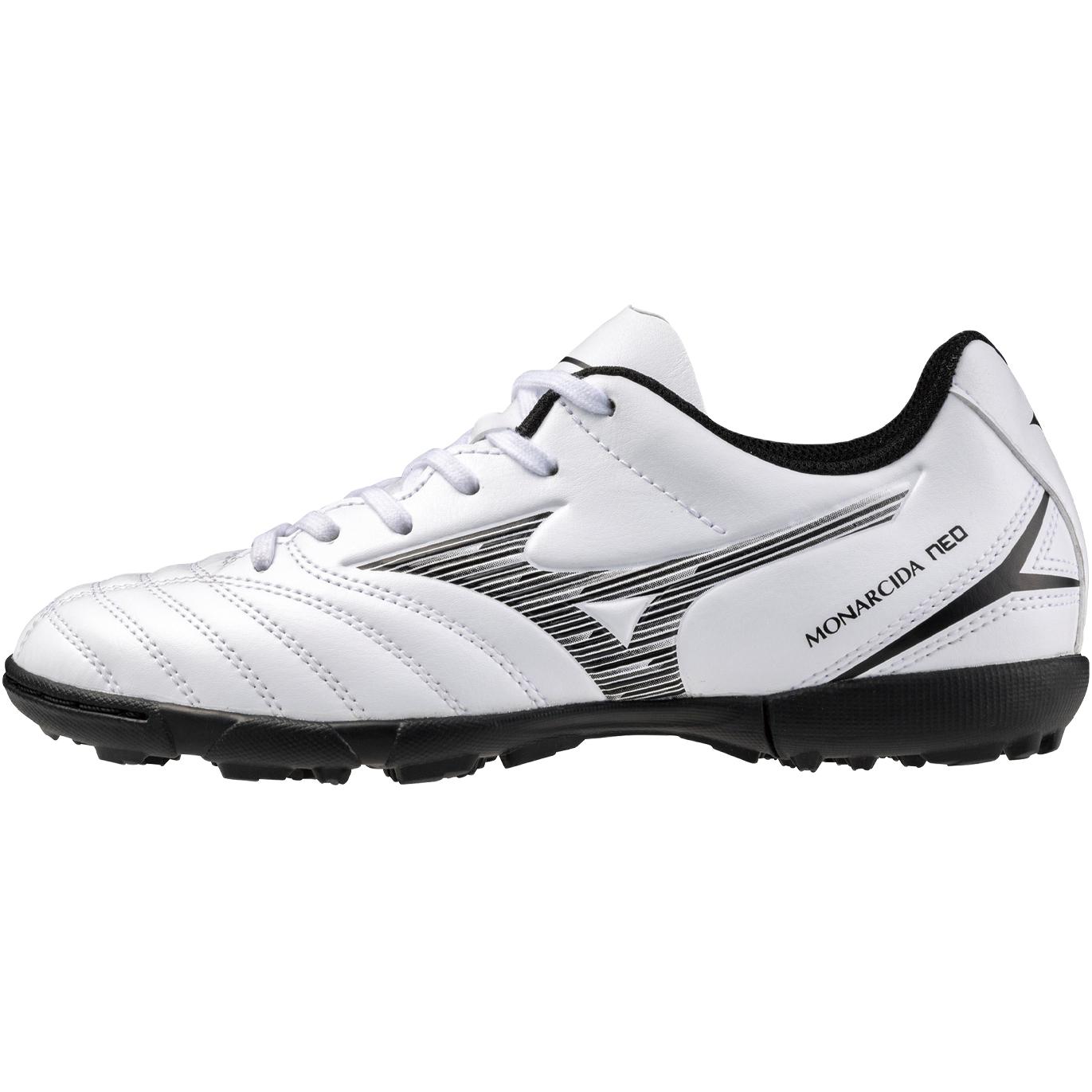 

Mizuno Monarcida Neo 3 Elect Jr Soft Comfortable Versatile Non-Slip Durable Low-Top Youth Soccer Shoes Kids sneaker White Black P1GE242509 37