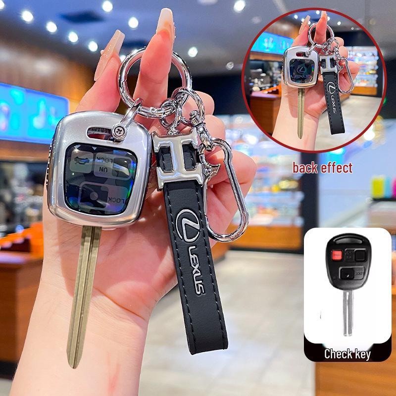 Compatible Lexus Key Case for RX330/IS400/IS200 with Metal Buckle