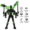 3D Printed Action Figure with Accessories Articulated Dummy Figurine with Movable Joints Desktop Decor Assembly Completed Action Figure Gift