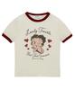CNVS Betty Boop Sweet Sassy Tight Ringer Short Sleeve T-Shirt_Ivory