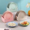10 Stück Kreative Nordic Style Muschelförmige Spuckknochenschale mit Aufbewahrungsbasis Kunststoff Snackschale Mikrowellengeeignet Speiseteller Nuss