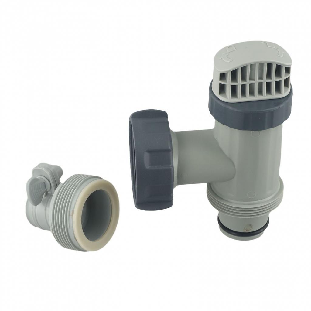 Valvola a pistone per piscina e adattatore per tubo di tipo B compatibile con serbatoi Intex