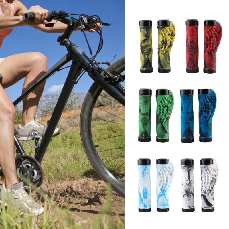 Comfortable NonSlip Bicycles Handlebar Grips Nonslip Cycling Handlebar Sleeve Bilateral Locks Bikes Handlebar Grips