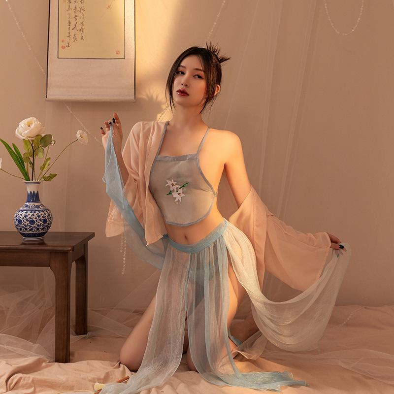 Sexy Underwear, Sexy Hanfu Large Size Catties, Ancient Style, Pure Desire Belly Pocket, Temptation, Passion, New Court Style Classical Suit