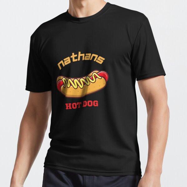 Nathans Hot Dog Active T-Shirt 2 Funny Size Mode American T-shirt S разноцветный