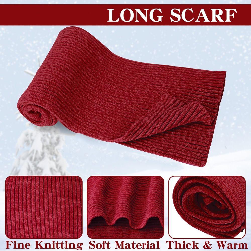 Soft Hat Scarf Gloves Set Solid Color Winter Cable Beanie Hat Touchscreen Gloves for 3Pcs/Set Men