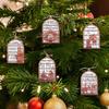 3D Wooden Musical Christmas Tree Ornament & Magnetic Fridge Sticker