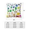 Bfdi All Characters 2 Pcs Square Pillowcase Pillow Cover Cushion Zip Decorative Comfort Throw Pillow For Home Living Room