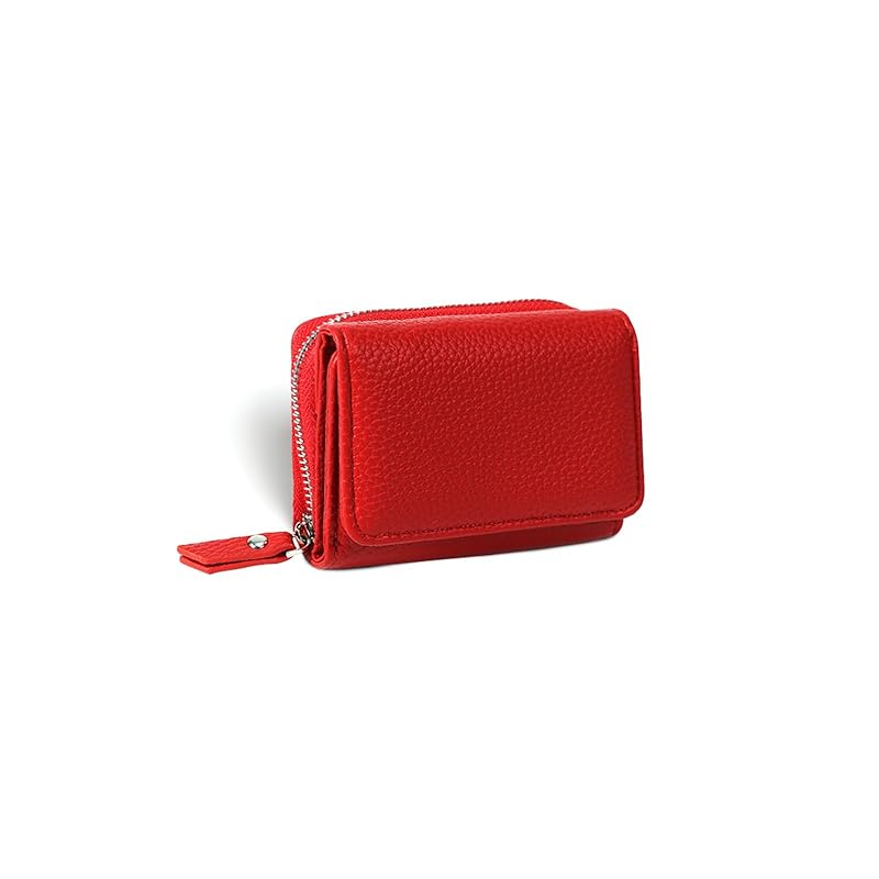 

[TOEDNNQI] wallet mini wallet ladies small compact trifold wallet card case Bills don t break mini wallet Light fastener cute Smaller coin purse