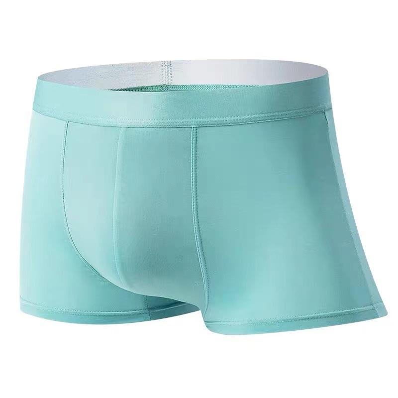 Men's Flat Corner Underwear No Trace Ice Silk Cool Breathable Summer Ultra Thin Quick Drying Shorts