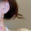 18K Gold-Plated Silver Geometric Starburst Zircon Earrings - Elegant, High-End Fashion for Women
