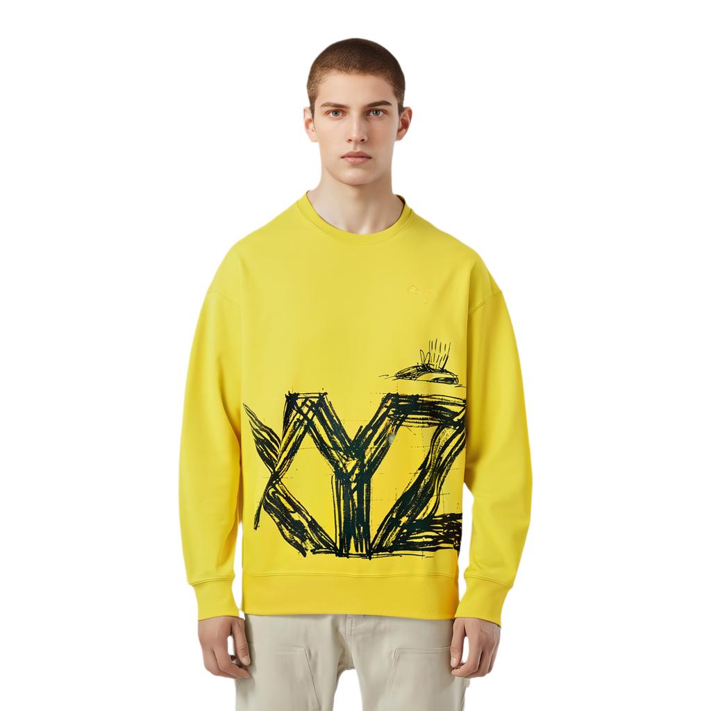 Puma X Michael Lau Crossover Casual Sports Round Neck Yellow 530358-79