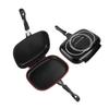 Grill Pan Frying Double Side Portable Anti‑Burn Handle Kitchen Supplies Grill Pot 32cm 12.6in
