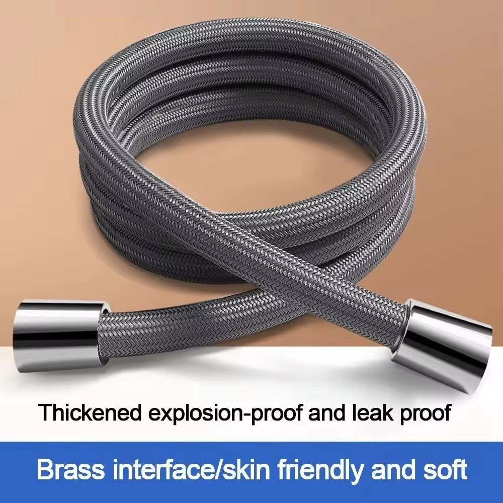 

1.5/2M Anti Winding Handheld Shower Hose GI/2 Flexible Shower Tube High Pressure Universal Interface Bath Shower Nylon Pipe 1.5M
