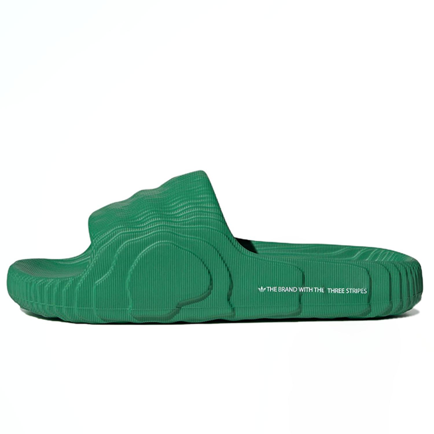 Adidas Adilette 22 Slides Green White IF5395 47⅓